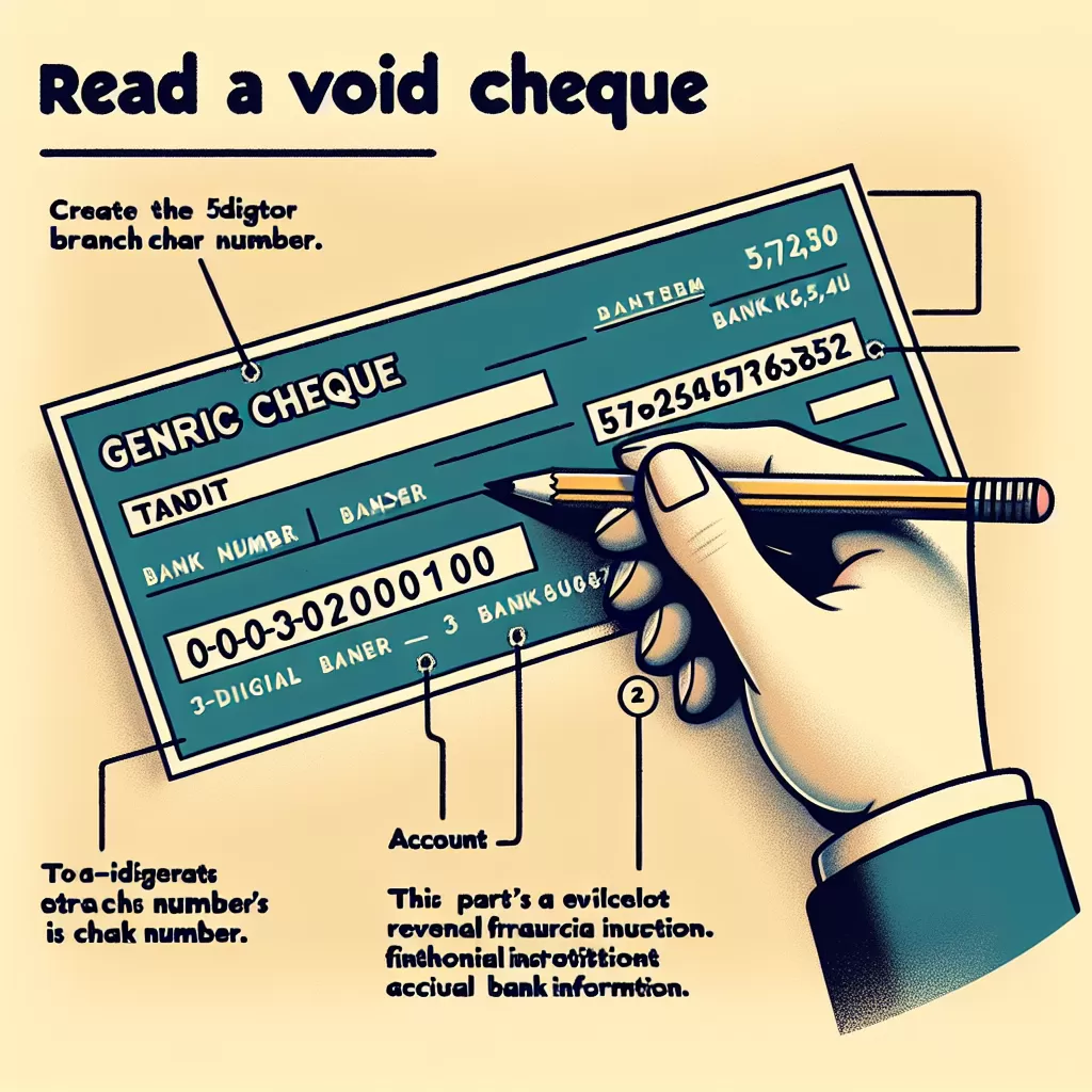 how to read td void cheque