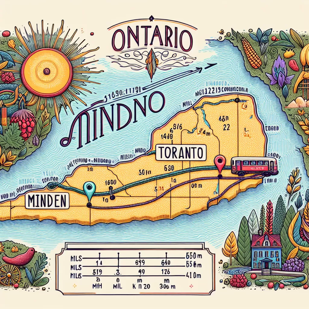 how far is minden ontario from toronto