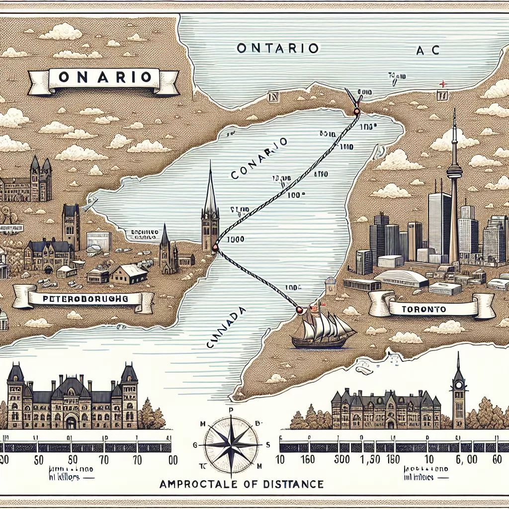how far is peterborough from toronto