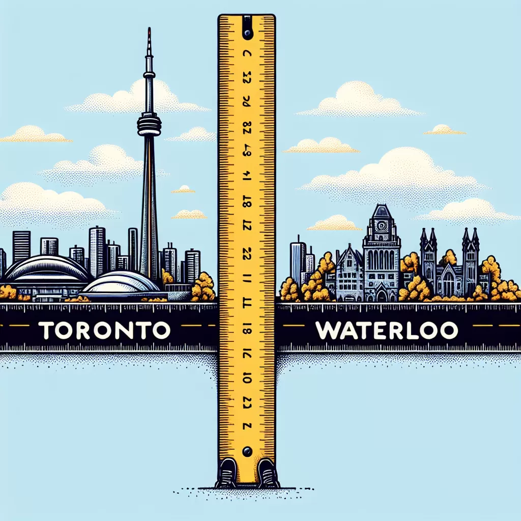 how far is waterloo from toronto