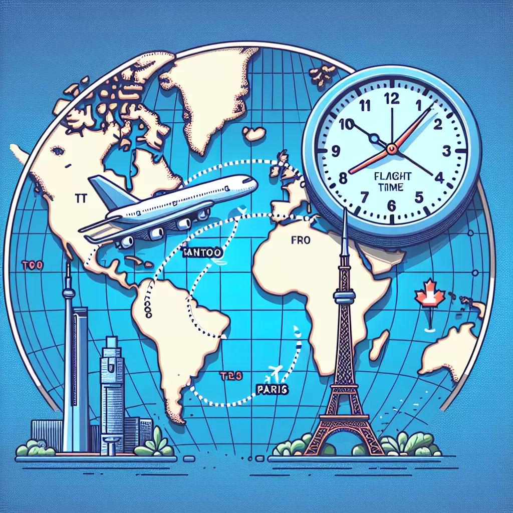 how long is a flight from toronto to paris