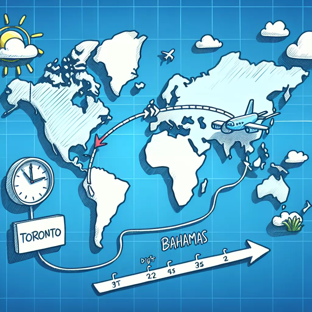 how long is the flight from toronto to bahamas