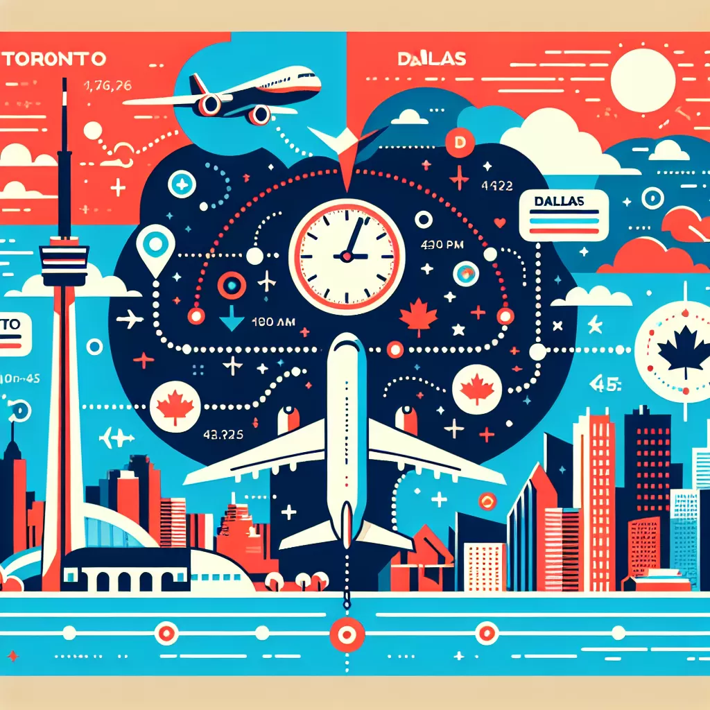 how long is the flight from toronto to dallas