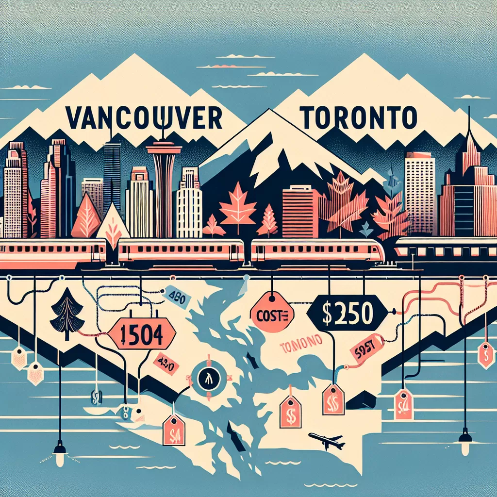 how much does it cost to go from vancouver to toronto by train