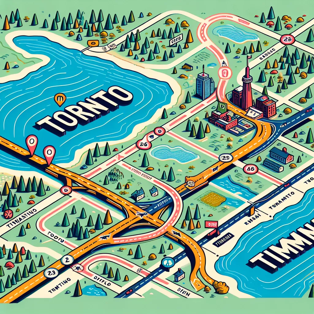 how to get to timmins from toronto