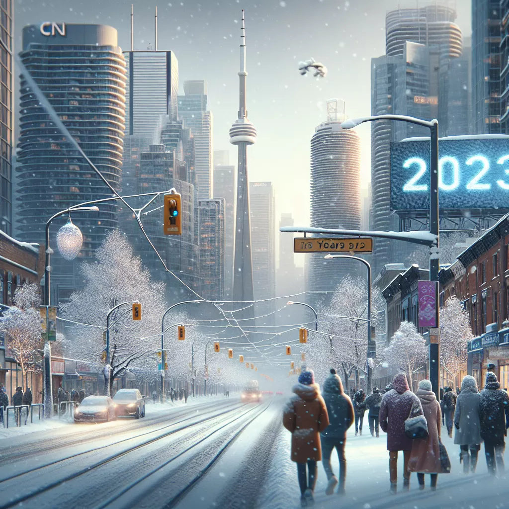 when is first snow expected in toronto 2023