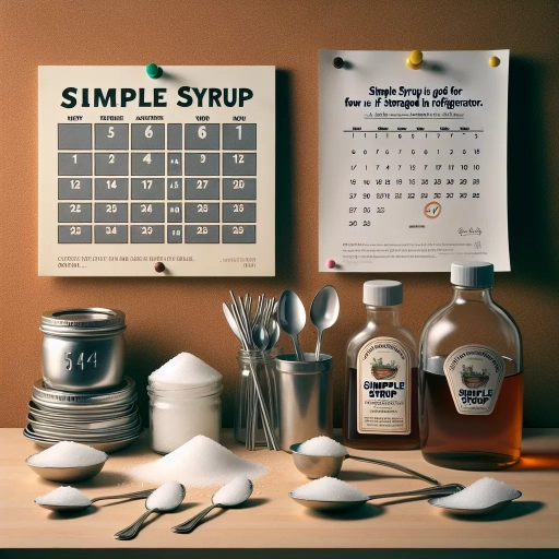 how long is simple syrup good for