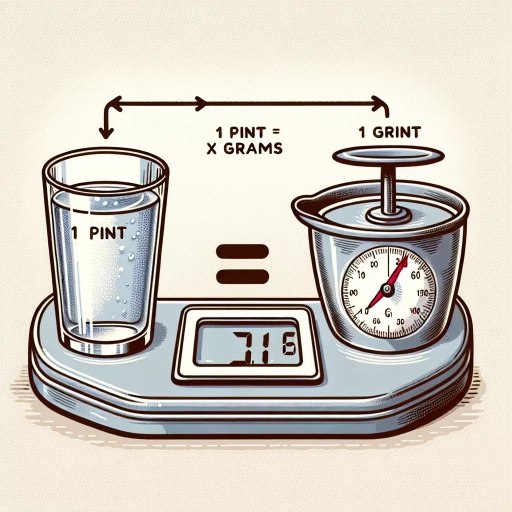 how many grams is a pint