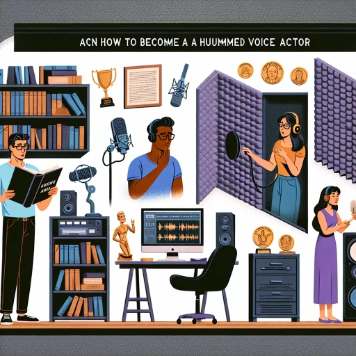 how to be a voice actor