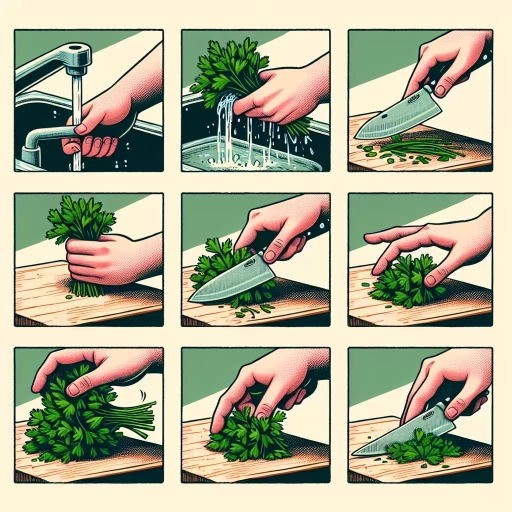 how to cut parsley