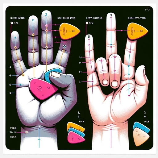 how to hold guitar pick
