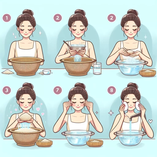 how to make rice water for face