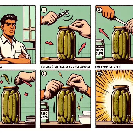 how to open a pickle jar