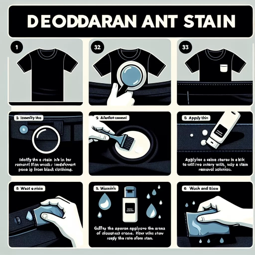 how to remove deodorant stains from black clothes