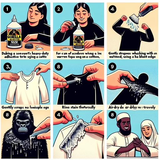 how to remove gorilla glue from fabric