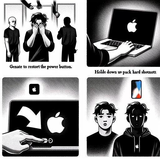 how to restart macbook pro when black screen