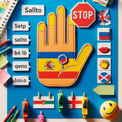 how to say stop in spanish
