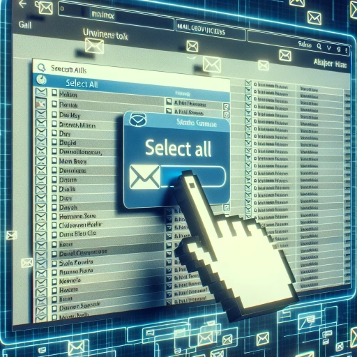 how to select all emails on gmail