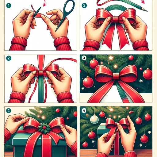 how to tie a christmas bow