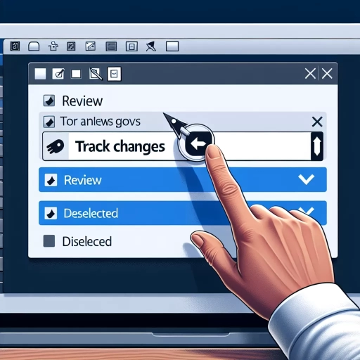 how to turn off track changes in word