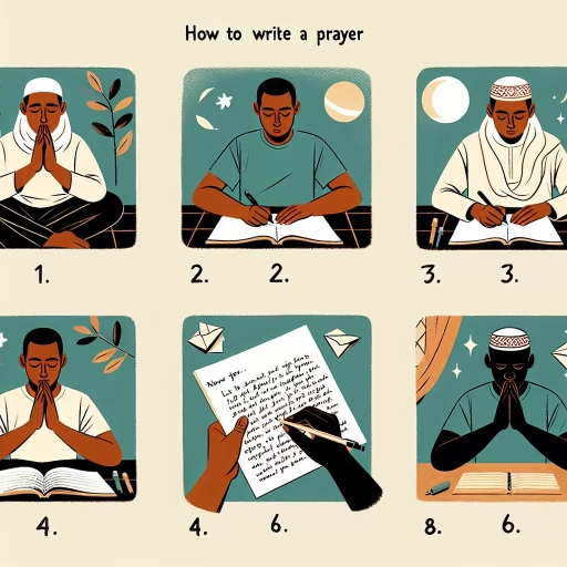 how to write a prayer