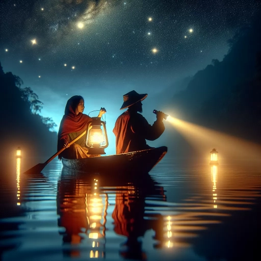 if you are out in a small canoe after dark, what lights must you show to avoid a collision?