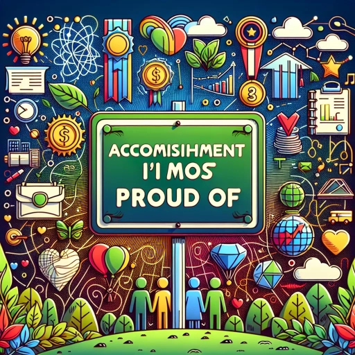 what accomplishment are you most proud of