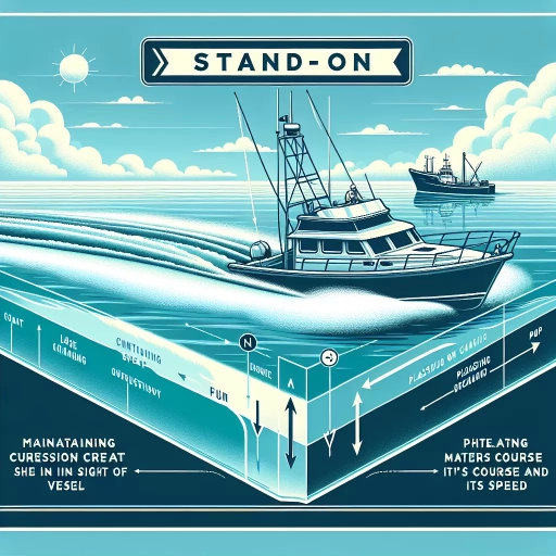 what action must a “stand-on” pleasure craft do when in sight of another vessel?