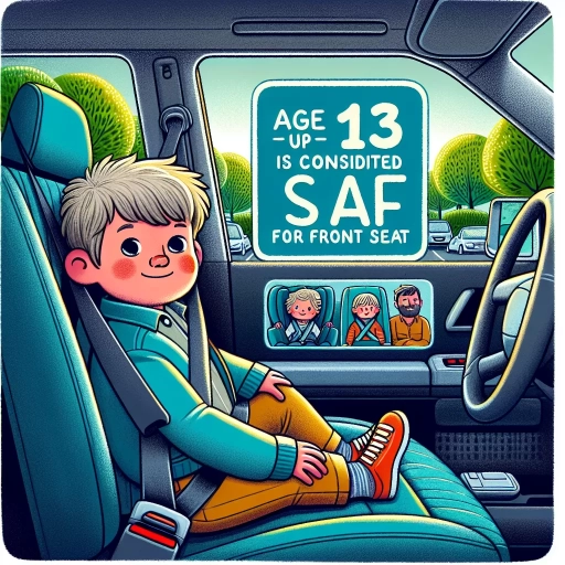 what age can a child sit in front seat