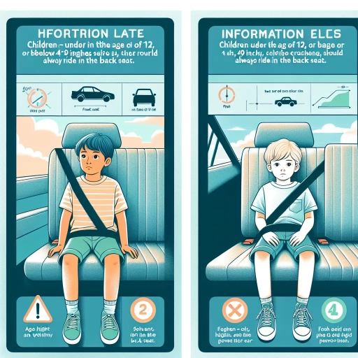 what age can kids sit in front seat