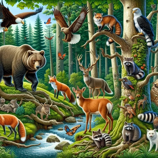 what animals live in the forest