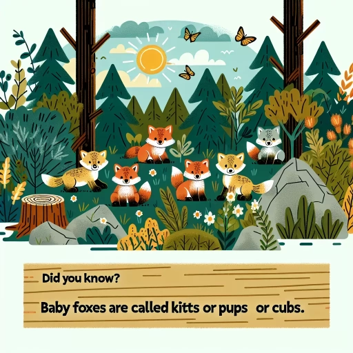 what are baby foxes called