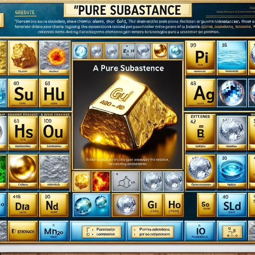 what are pure substances