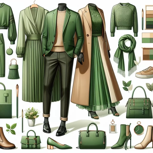 what colours go with green clothes