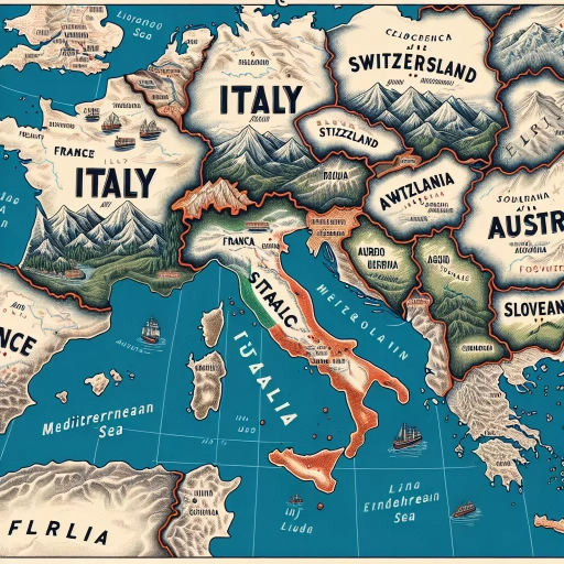 what countries border italy