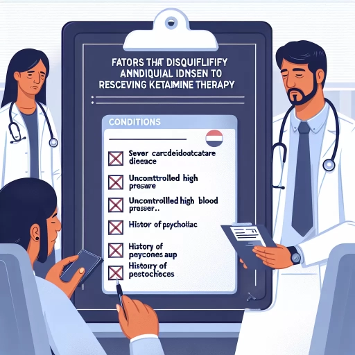 what disqualifies you from ketamine therapy