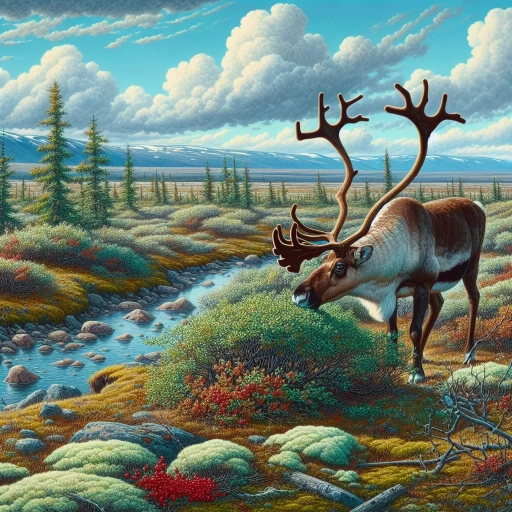 what do caribou eat