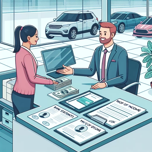 what do i need to finance a car at a dealership