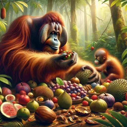 what do orangutans eat