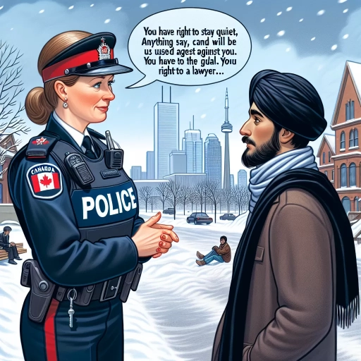 what do police say when arresting someone in canada