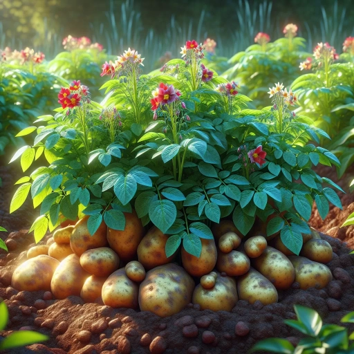 what do potato plants look like when ready to harvest