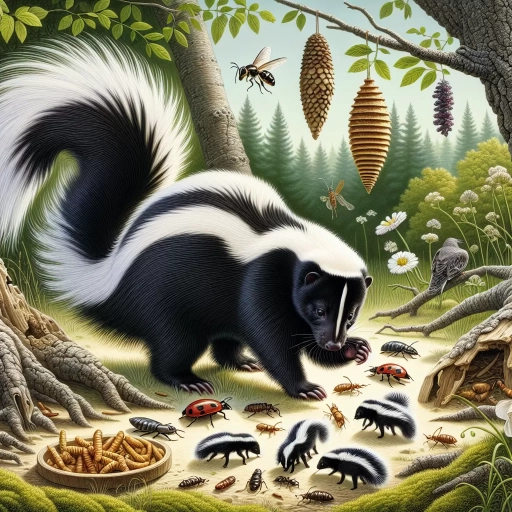 what do skunks eat