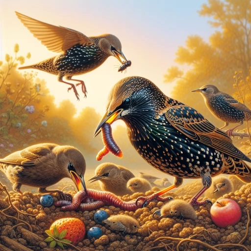 what do starlings eat