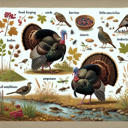 what do wild turkeys eat