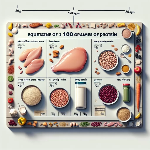 what does 100 grams of protein look like