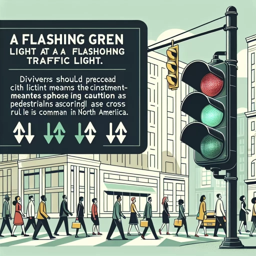 what does a flashing green light mean