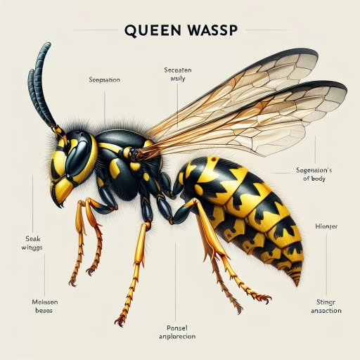 what does a queen wasp look like