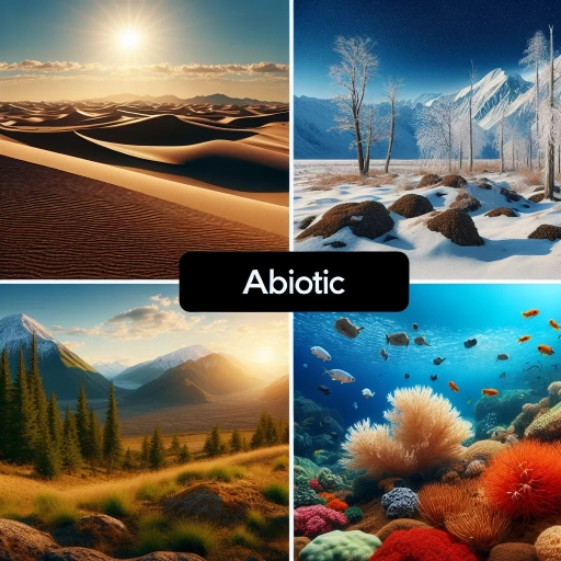 what does abiotic mean