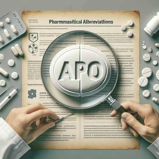 what does apo mean on a pill