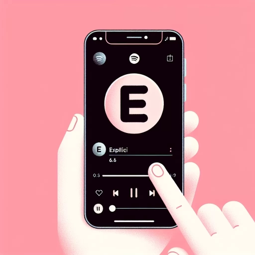 what does e mean on spotify